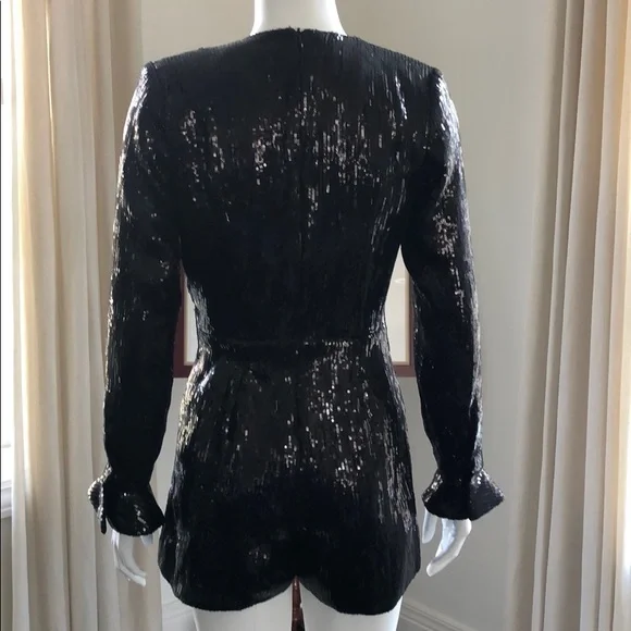 NWOT Retrofete Katherine Romper in Black - Picture 4 of 4